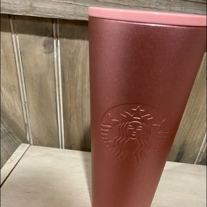 Pink stainless steel Starbucks cup